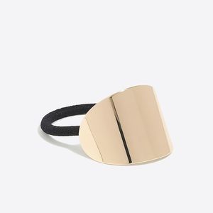JCrew Metal Plate Hair Elastic